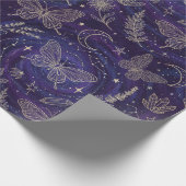 Magische Hemeltuin met Vlinders, Lavendel Cadeaupapier (Hoek)
