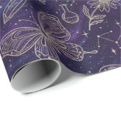 Magische Hemeltuin met Vlinders, Lavendel Cadeaupapier (Rol Hoek)
