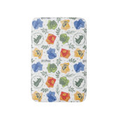 Magische Herbologie HOGWARTS™ Huizen Patroon Badmat (Voorkant Verticaal)