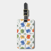 Magische Herbologie HOGWARTS™ Huizen Patroon Bagagelabel (Voorkant verticaal)