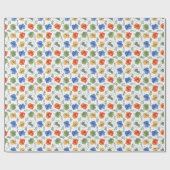 Magische Herbologie HOGWARTS™ Huizen Patroon Cadeaupapier (Vlak)