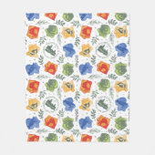Magische Herbologie HOGWARTS™ Huizen Patroon Fleece Deken (Voorkant)