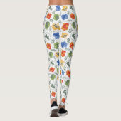 Magische Herbologie HOGWARTS™ Huizen Patroon Leggings (Achterkant)