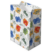 Magische Herbologie HOGWARTS™ Huizen Patroon Medium Cadeauzakje (Achterkant Gekanteld)