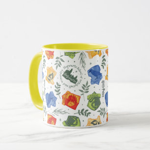 Magische Herbologie HOGWARTS™ Huizen Patroon Mok