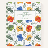Magische Herbologie HOGWARTS™ Huizen Patroon Notitieboek (Voorkant)