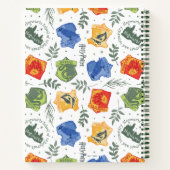 Magische Herbologie HOGWARTS™ Huizen Patroon Notitieboek (Achterkant)