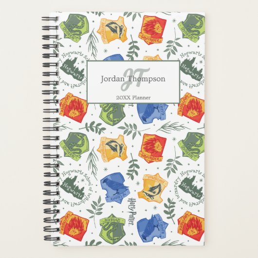 Magische Herbologie HOGWARTS™ Huizen Patroon Planner (Voorkant)