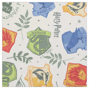 Magische Herbologie HOGWARTS™ Huizen Patroon Stof