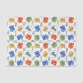 Magische Herbologie HOGWARTS™ Huizen Patroon Tissuepapier (Voorkant)