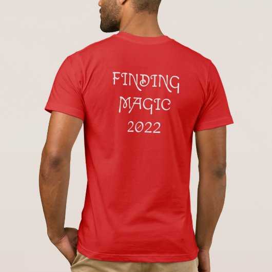 Magische herdenking T-Shirt - Cherry Red (Achterkant)