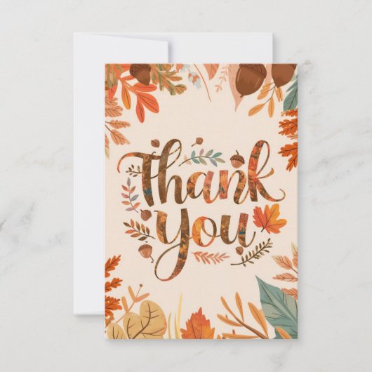 Magische herfst bedankkaart (Voorkant)