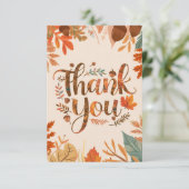 Magische herfst bedankkaart (Staand voorkant)