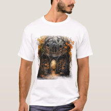 Magische Herfst Boekhuis Halloween Illustratie