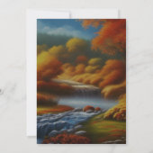 Magische Herfst Bos bruiloft - Romantisch Reverie Kaart (Achterkant)