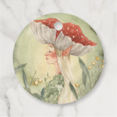 Magische herfst bos fee | Verjaardag Bedankjes Labels (Achterkant)