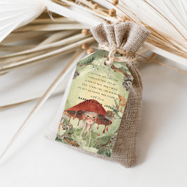 Magische herfst bos fee | Verjaardag Cadeaulabel