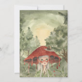 Magische herfst bos fee | Verjaardag Kaart (Achterkant)