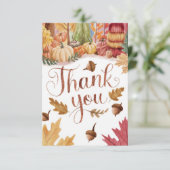 Magische Herfst Herfst Bedankkaart (Staand voorkant)