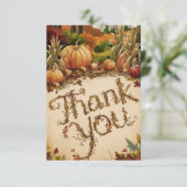 Magische herfst Herfst Bedankkaart (Staand voorkant)