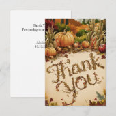 Magische herfst Herfst Bedankkaart (Voorkant / Achterkant)