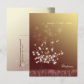 Magische Herfst Paardebloemen Bruiloft RSVP Kaart (Voorkant / Achterkant)