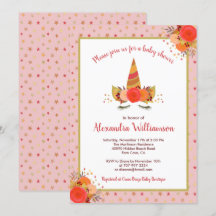 Magische Herfst Thanksgiving Girl Baby shower