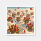 Magische Herfsten in de lucht Découpage servetten (Voorkant)