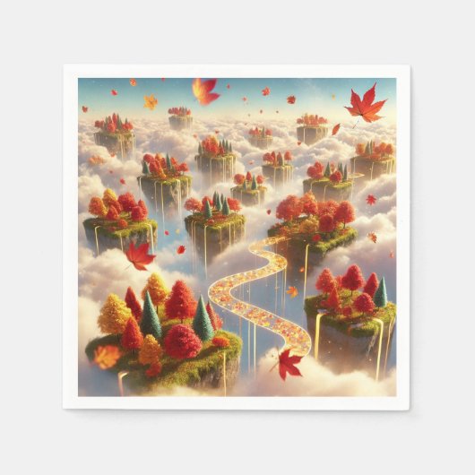 Magische Herfsten in de lucht Découpage servetten (Voorkant)