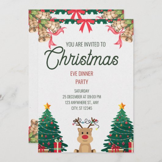 Magische herinneringen: Uitnodiging voor een Vroli (Voorkant / Achterkant)