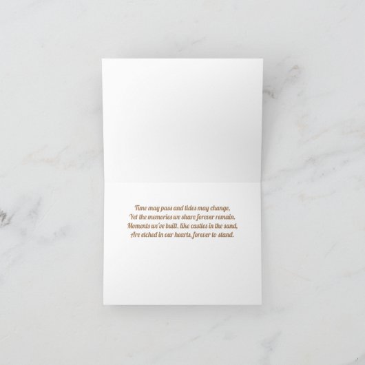 Magische herinneringen van onze tijd samen kaart (Binnen)