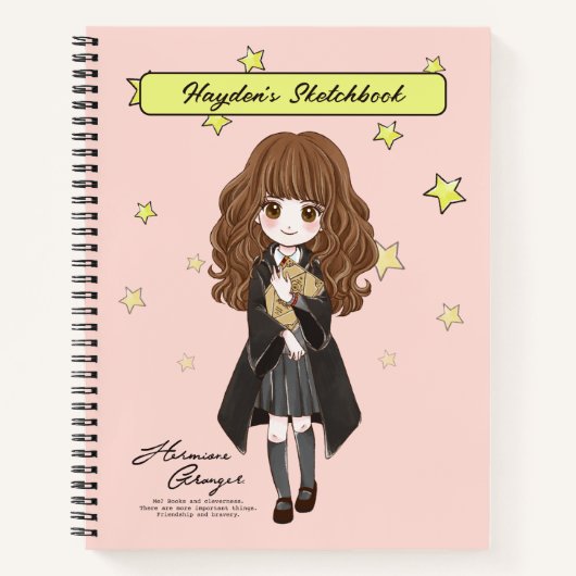 Magische Hermione Granger Tekening Notitieboek (Voorkant)