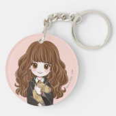 Magische Hermione Granger Watercolor Sleutelhanger (Achterkant)