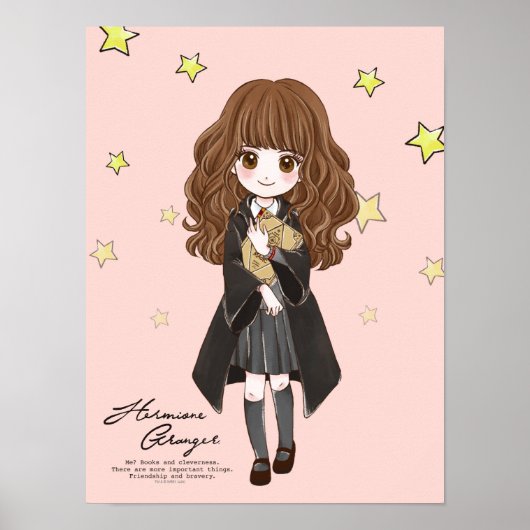 Magische Hermione Granger Waterverf Poster (Voorkant)