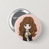 Magische Hermione Granger Waterverf Ronde Button 5,7 Cm (Voorkant /achterkant)