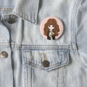 Magische Hermione Granger Waterverf Ronde Button 5,7 Cm (In situ)