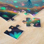 Magische herten in bos legpuzzel (Zijkant)