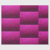 Magische Hete Roze Glitter Whimsical Verjaardag Cadeaupapier (Vlak)