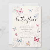 Magische Hij Geeft Me Vlinders Bruidsfeest Kaart (Voorkant)