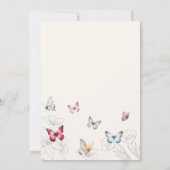 Magische Hij Geeft Me Vlinders Bruidsfeest Kaart (Achterkant)