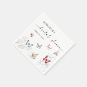 Magische Hij Geeft Me Vlinders Bruidsfeestje Servet (Hoek)