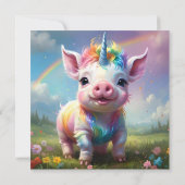 Magische hoeven: het regenboog eenhoorn varken (Achterkant)