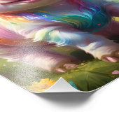 Magische hoeven: het regenboog eenhoorn varken foto afdruk (Hoek)