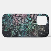 Magische holografische Mandala Glitter Sparks Desi Case-Mate iPhone Case (Achterkant (horizontaal))