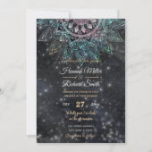 Magische holografische Mandala Glitter Sparks Desi Kaart (Voorkant)