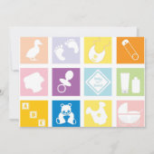 Magische hond en kat Baby shower Tea Kaart (Achterkant)