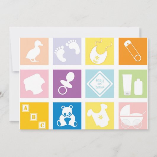 Magische hond en kat Baby shower Tea Kaart (Achterkant)