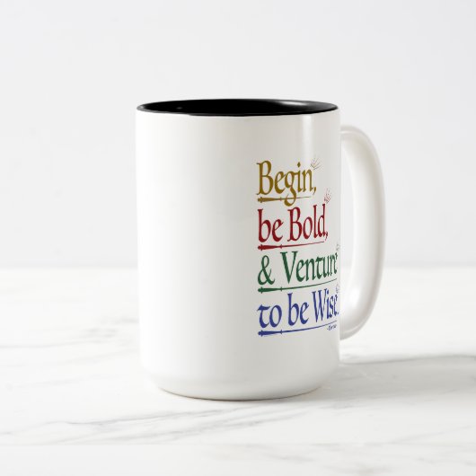 Magische Horace citaat 15oz. tweetonige Mok (Voorkant rechts)