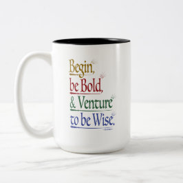 Magische Horace citaat 15oz. tweetonige Mok