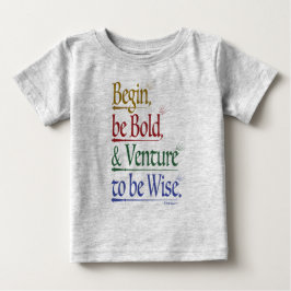 Magische Horace Quote Baby T-shirt
